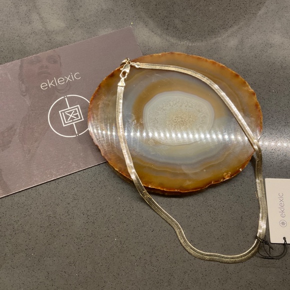 10K Gold Plated 5mm Viper Chain Necklace, 16” NWT - Picture 4 of 4